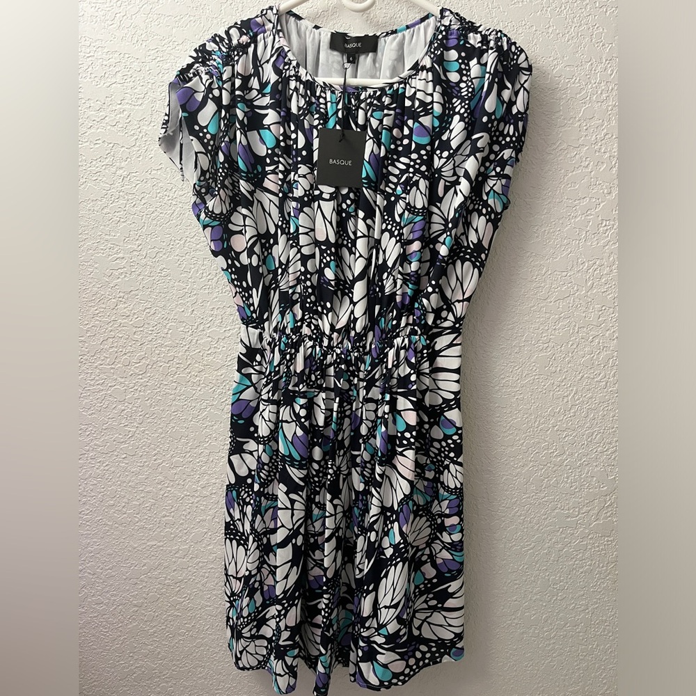 Basque drawstring mini dress - Picture 1 of 6